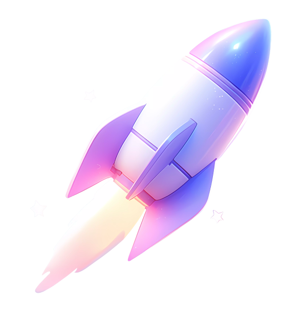 Rocket illustration representing strategy before execution